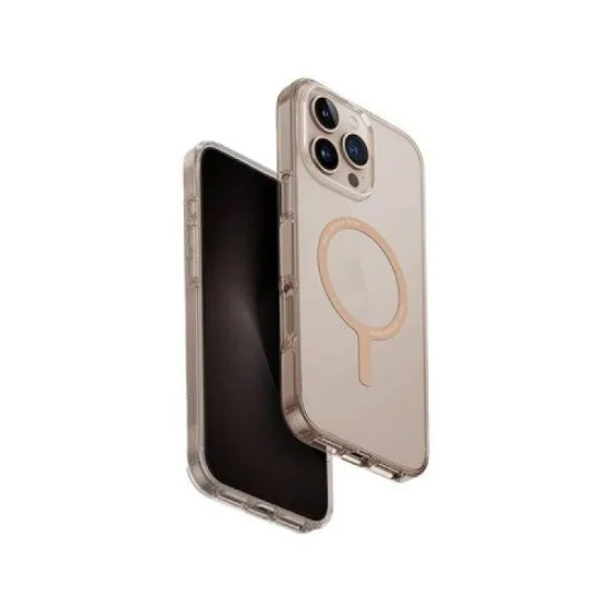 Cover Iphone 16 Pro Magclick Charging Clario (Eco) Uniq Hybrid - Champagne Gold